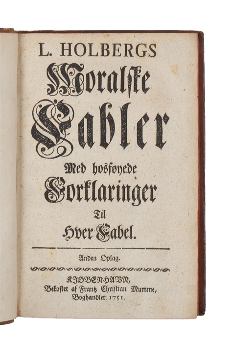 Moralske Fabler. Anden Oplag.