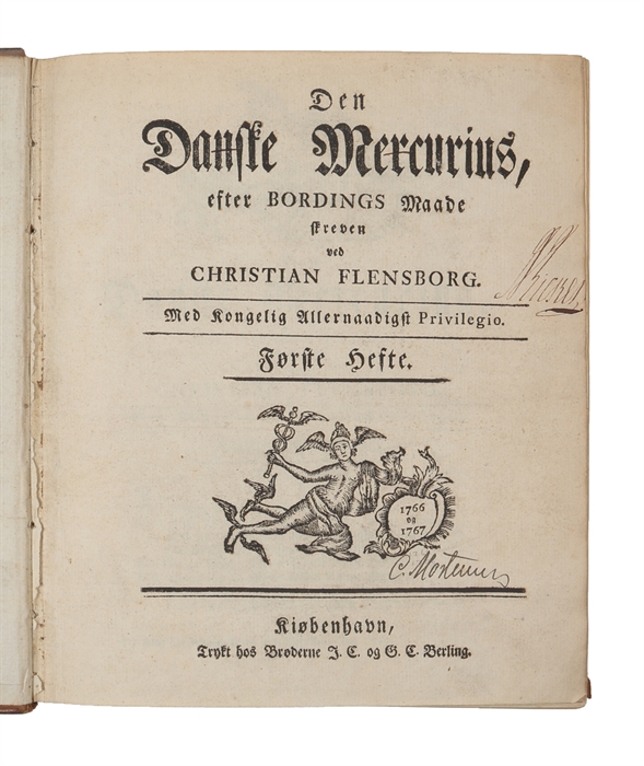 Den Danske Mercurius, efter Bordings Maade. 1.-2. Hefte.