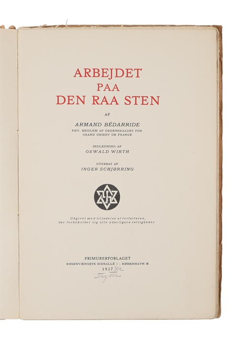 Arbejdet paa den raa Sten.