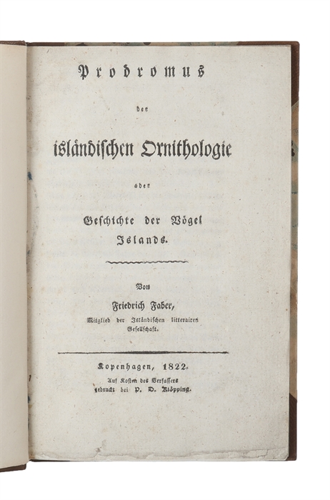 Prodromus der isländischen Ornithologie; oder, Geschichte der vögel Islands.