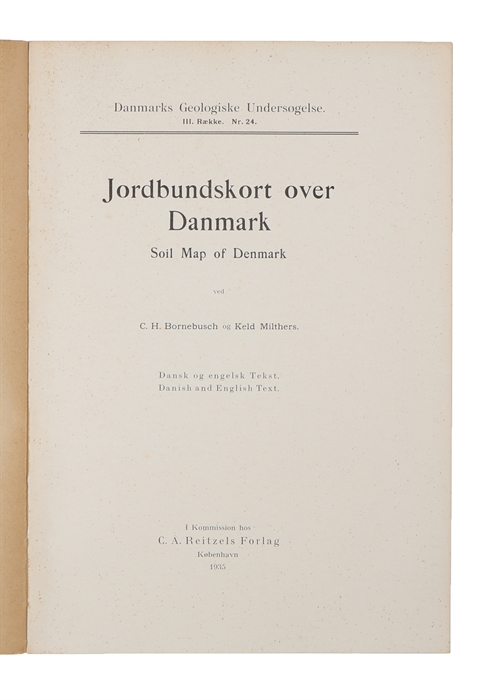 Jordbundskort over Danmark. Soil Map of Denmark.