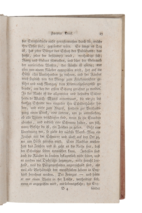 Briefe eines aufmerksamen Beobachters über England. Aus dem Französischen von Karl Hammerdörfer, Professor in Jena.