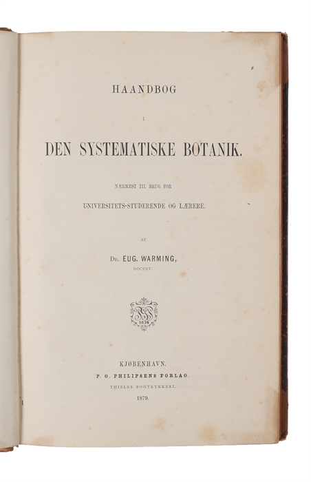 Haandbog i den systematisk Botanik.