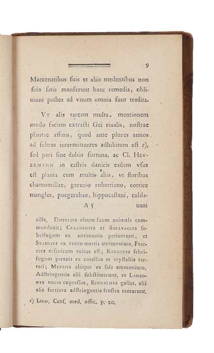 Observationes Circa Radicis Gei Urbani, Sive Caryophyllatae Vires In Febribus.