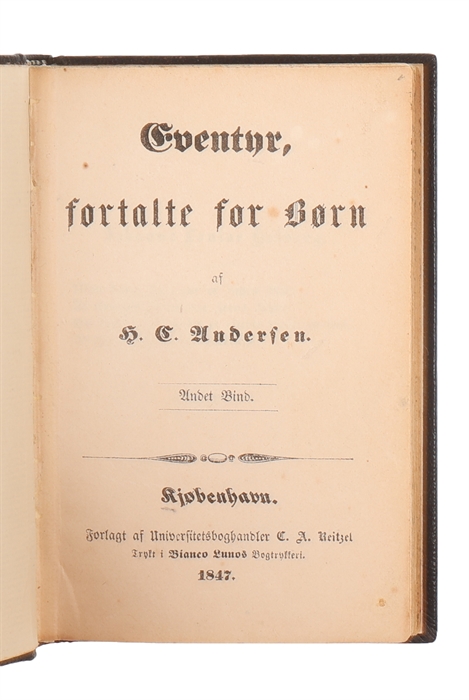 Eventyr fortalte for Børn. (1.-3. Hefte) + Eventyr fortalte for Børn. Ny Samling (1.-3. Hefte). 2 Bind. [I.e. Fairy Tales Told for Children. 6 issues, divided into two volumes].

