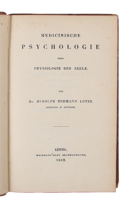 Medicinische Psychologie der Seele.
