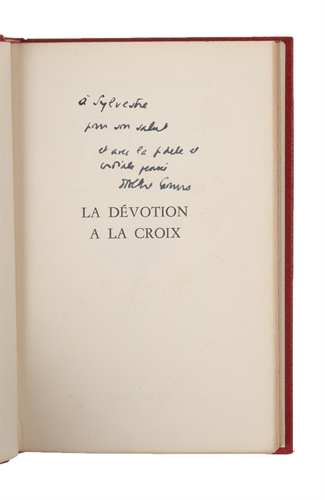 La dévotion de la croix. pi|ece en trois journées. Texte francais d'Albert Camus. 