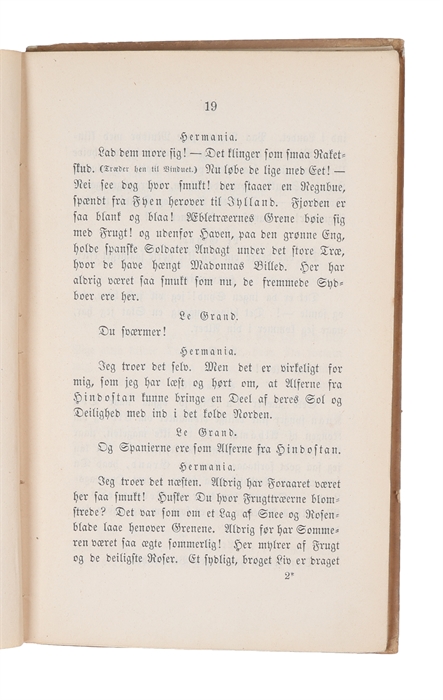 Da Spanierne var her [When the Spanish were Here]. Originalt romantisk Lystspil i tre Acter. 