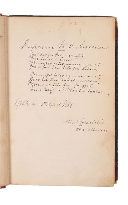 En Kjærligheds-Historie. Fortælling.